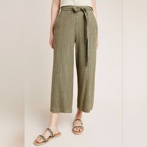 Anthropologie Overdyed Cropped Wide Leg  Pants Size XS